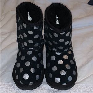 Toddler polka dot Ugg boots- size 8